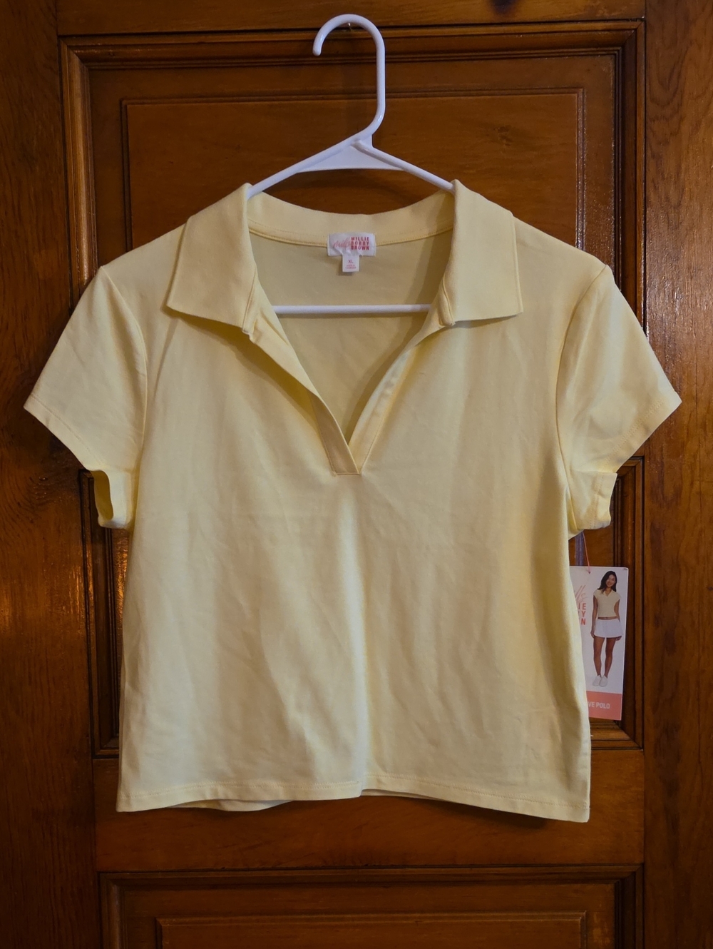 Soft Yellow Polo Top